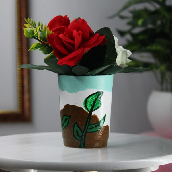Petal Rose Flower Pot- Set of 2 Pcs