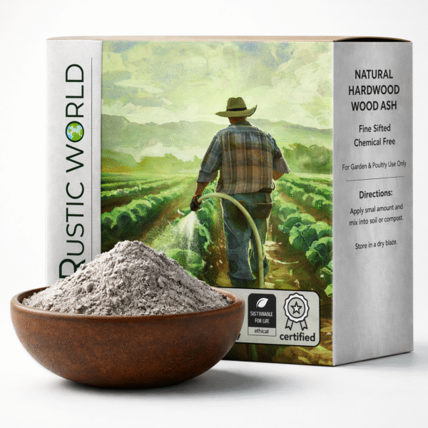 Natural Wood Ash Fertilizer for Plants – Organic Soil Amendment for Garden Lawn Compost Indoor Outdoor Plants Potassium Rich Plant Nutrients